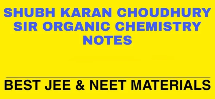 SKC SIR ORGANIC CHEMISTRY NOTES