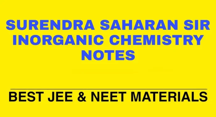 SS SIR INORGANIC CHEMISTRY NOTES