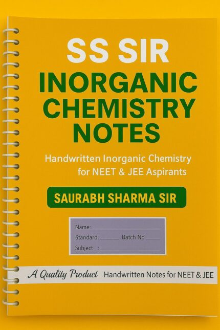 SS Sir Inorganic Chemistry Notes