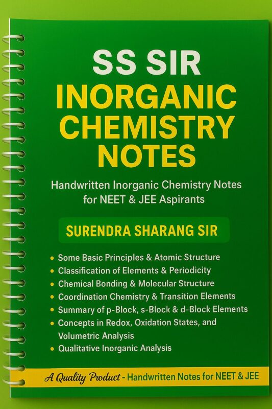 SS Sir Inorganic Chemistry Notes