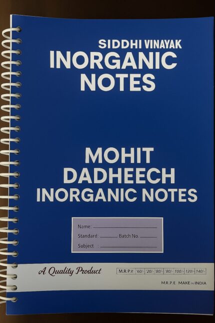 Mohit Dadheech inorganic NOTES