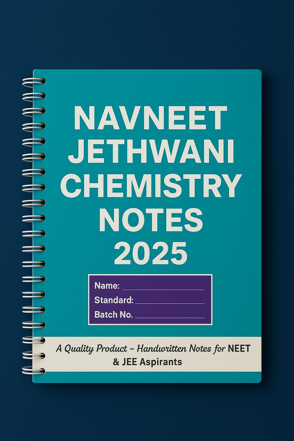 Navneet Jethwani Chemistry Notes 2025