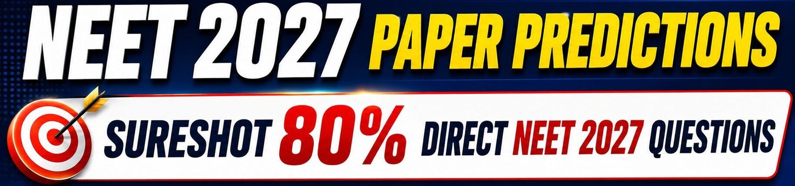 NEET 2027 Paper Predictions